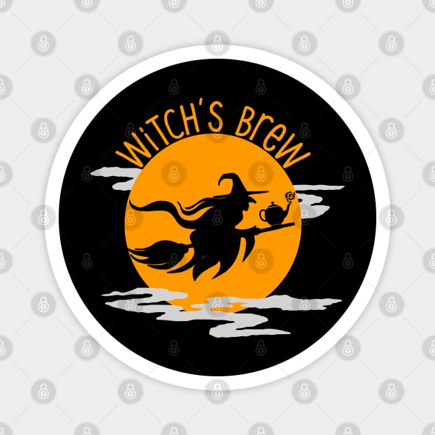 Witch's Brew Tea Magnet by HolidayBug
